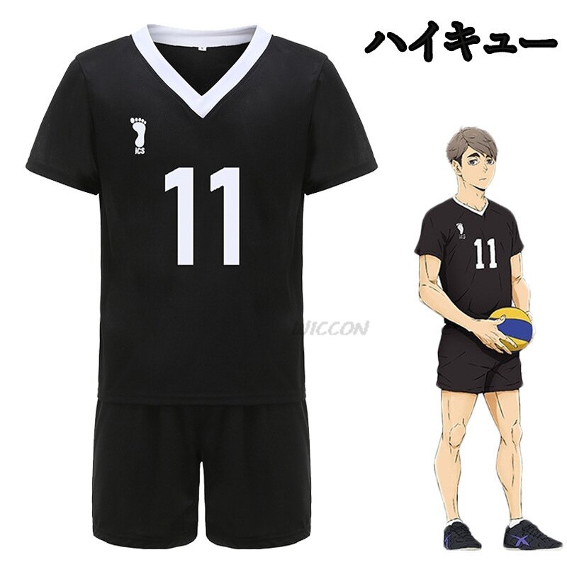 Baju olahraga tim voli Anime Miya Atsumu, pakaian olahraga, seragam tim voli sekolah menengah, Kita Shinsuke Rintaro Suna Cos