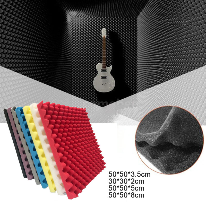1Pcs Studio Acoustic Foam Panels Sound Insulation Treatment KTV Room Wall Soundproof Foam Sponge Wall Tiles 30x30x2cm