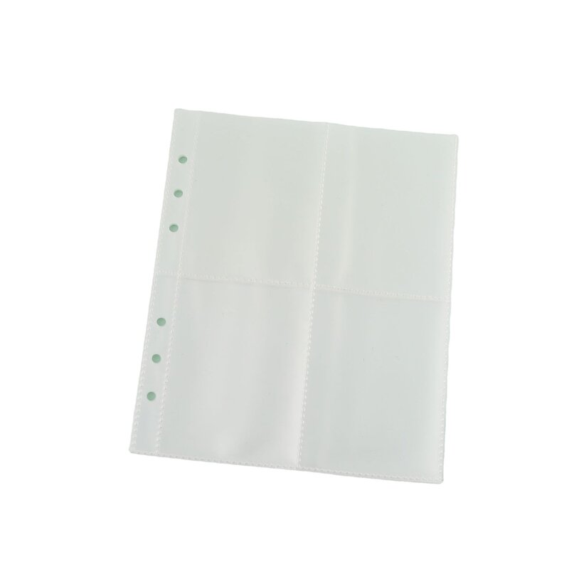 A5 A6 A7 10PCSTransparent ملف حامل دفتر 6 حفرة فضفاضة ورقة لتقوم بها بنفسك حقيبة مستندات الموثق حلقات التخزين البلاستيكية ملزمة