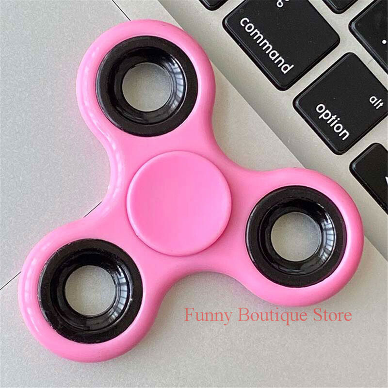 Red Hand Spinner ABS Fidget Spinner For Autism ADHD Anti Stress Creative Tri-Spinner High Quality Adult Kids Funny Toys Gift