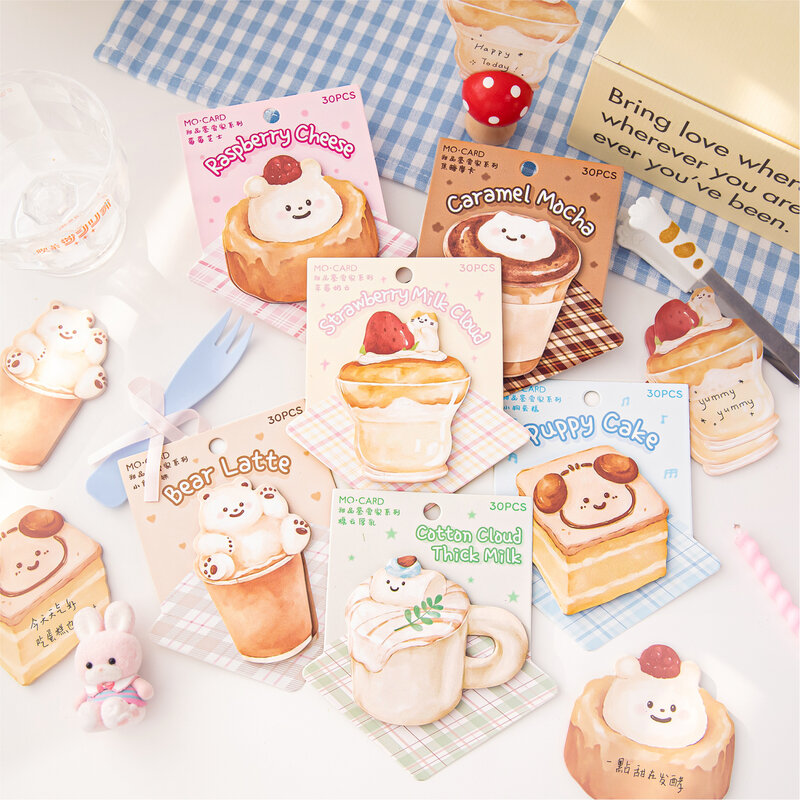 12packs/LOT Dessert connoisseur series cute lovely creative decoration DIY memo pad