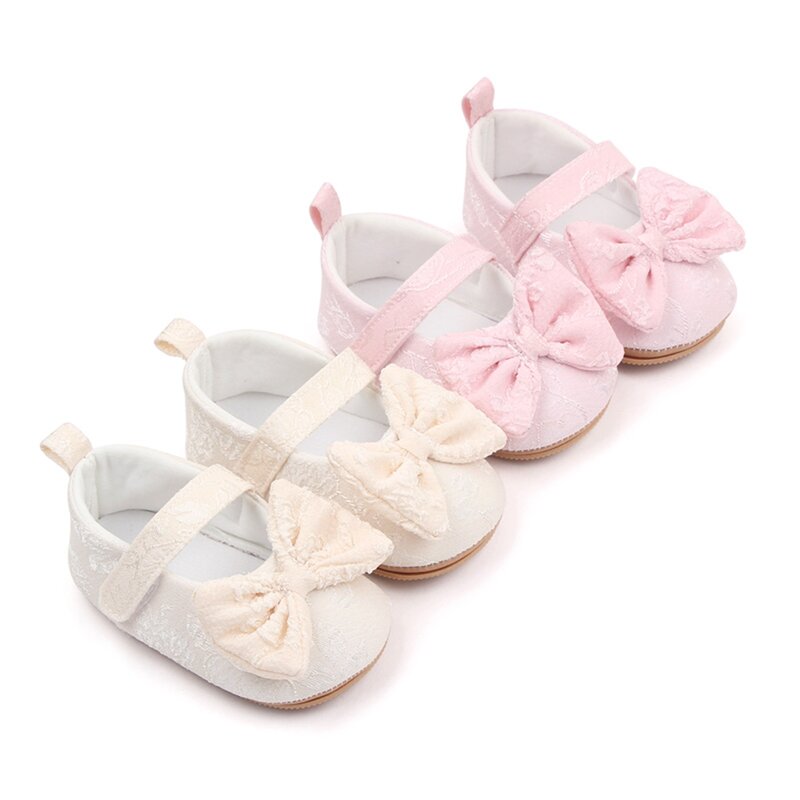 ma&baby 0-18M Baby Girls Shoes  Princess Newborn Infant Toddler Lace Bow Cute First Walkers