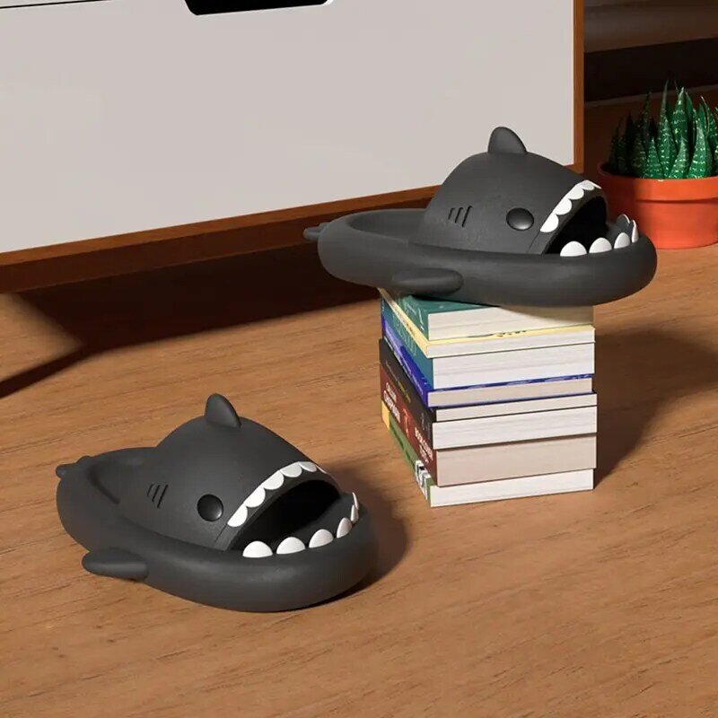 Feslishoet тапочки «акулы» мягкие пляжные туфли с облачной платформой для женщин в помещении сланцы для ванной летние мюли для улицы эва мужская обувь