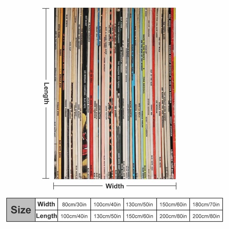 Blue Note Vinyl Collection Decke für Sofa dünne schwere Decke dünne Decke Sommer decke