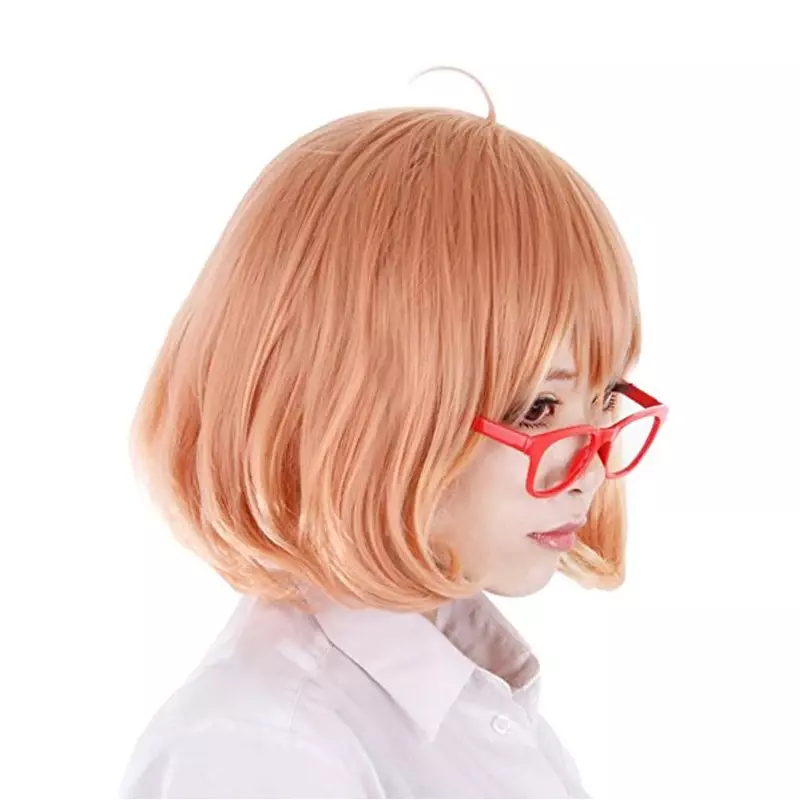 Парик из аниме Kyoukai no Kanata Косплей-костюм Kuriyama Mirai для женщин/девушек на Хэллоуин, вечерние, stage, play, короткие синтетические грушевидные волосы