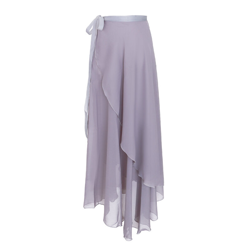 TOVEKIN-faldas largas de gasa para mujer, vestido de ballet suave, lírico, negro, Burdeos, azul marino, rosa, blanco