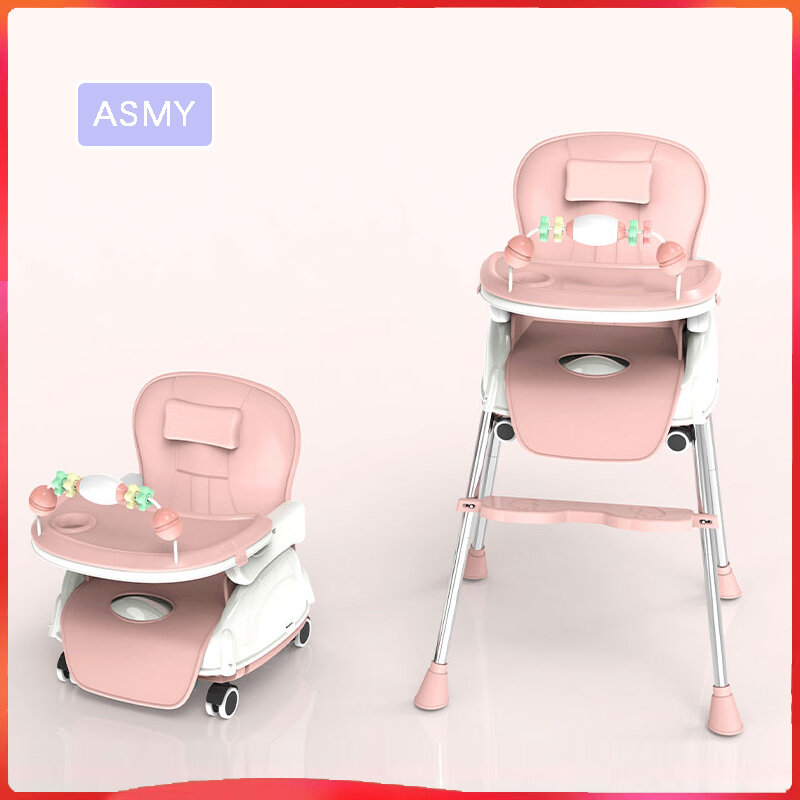 Cadeira dobrável para bebê, Cadeira infantil, Cadeira alta para crianças, Alimentando mesa de bebê e cadeira para criança booster seat