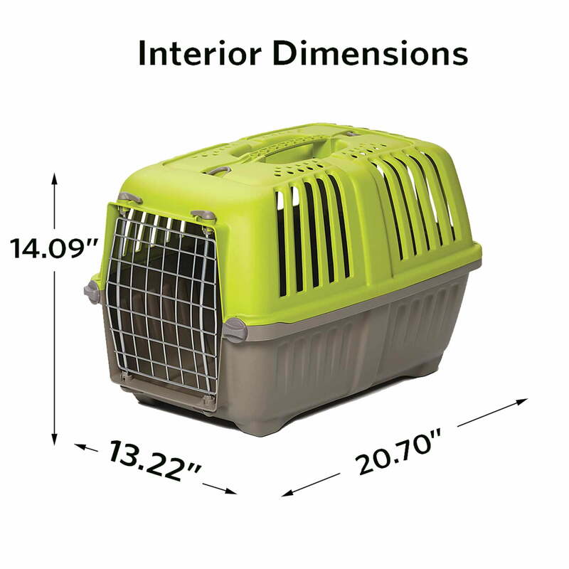 Spree Hard-Sided Carrier For Pet | Dog Carrier Ideal for XS Dog Breeds | 22-inch Green