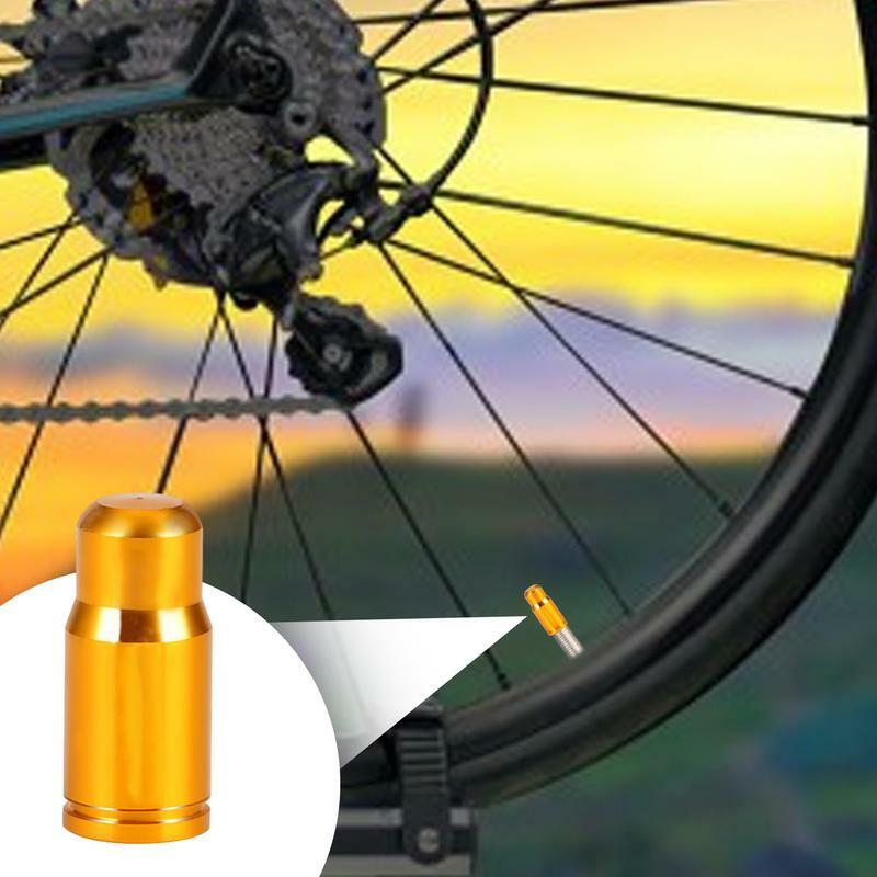 Tapas de válvula de aleación de aluminio para bicicleta, tapas de válvula francesa, lisas, a prueba de polvo, cubierta de vástago de válvula de neumático de bicicleta