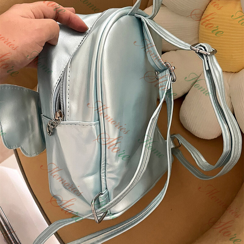 กระเป๋านักเรียนอนุบาลน่ารักสำหรับเด็กผู้หญิงกระเป๋าเป้สะพายหลังโรงเรียนอนุบาล PU น้ำหนักเบาใช้เป็นชื่อส่วนตัว