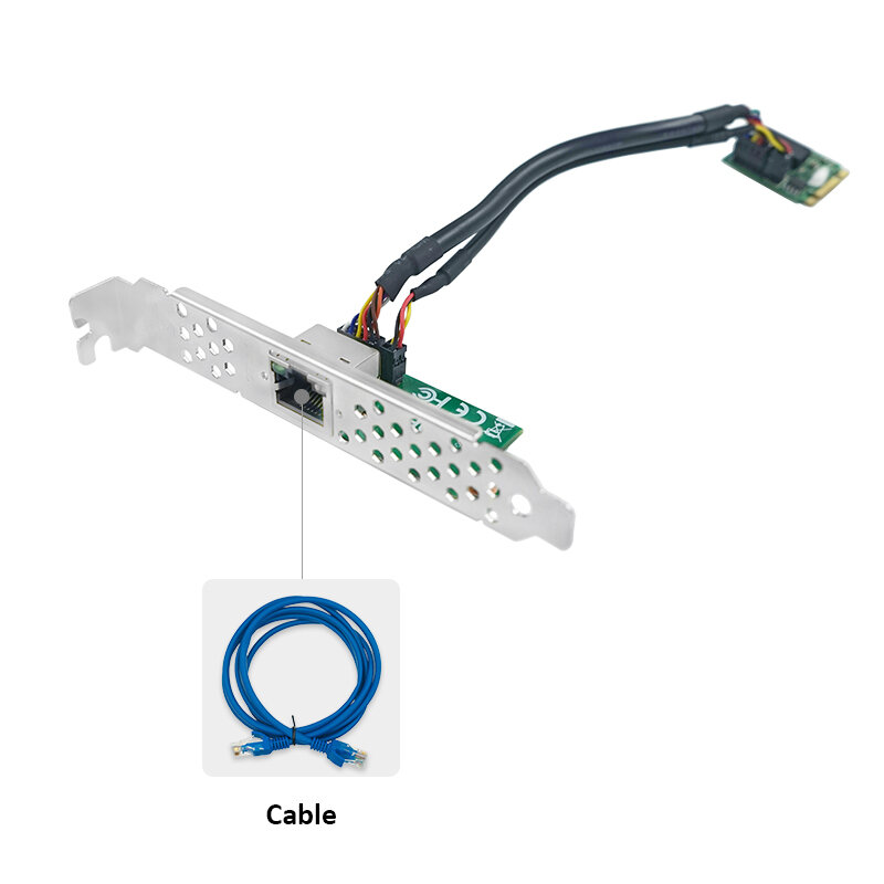 LR-LINK 2211PT M.2 B + M klucz jednoportowy 1G miedziana karta sieciowa Ethernet PCI Express serwer Adapter NIC Intel Chip oparty