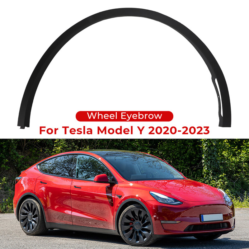 For Tesla Model Y Front Rear Left Right Wheel Eyebrow Molding Fender Flare 1494185-00-B 1494161-00-B 1494186-00-B 1494162-00-B