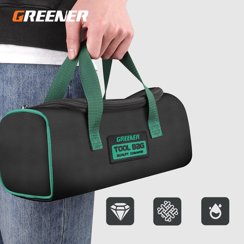 Greener Multi-Function Tool Bag Multi-Pocket Waterproof Anti-Fall Storage Bag 1680D Oxford Cloth Electrician Bag