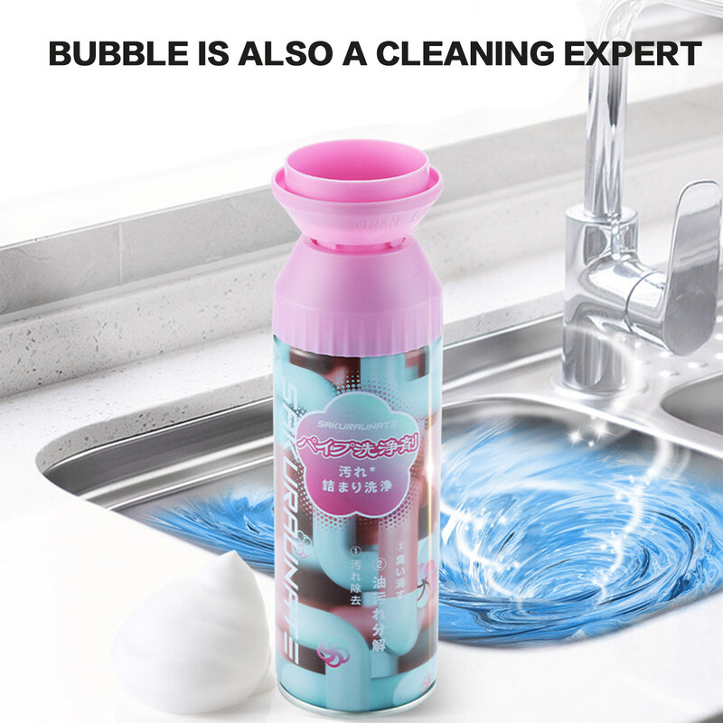 Sewer Pipe Foam Cleaner Fast Foaming Blocking Dredging Artifact for Kitchen Counter Cabinets