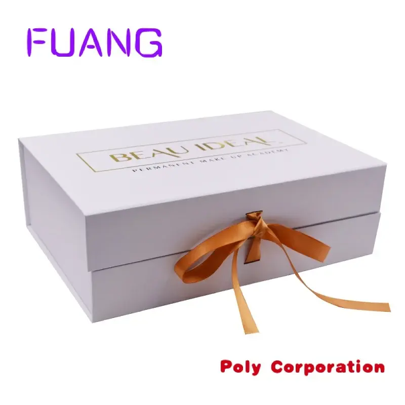 Custom  Wholesale Custom Large Luxury Handbag Cosmetics Packaging Magnetic Folding Gift Paper Box Packaginpacking box for small