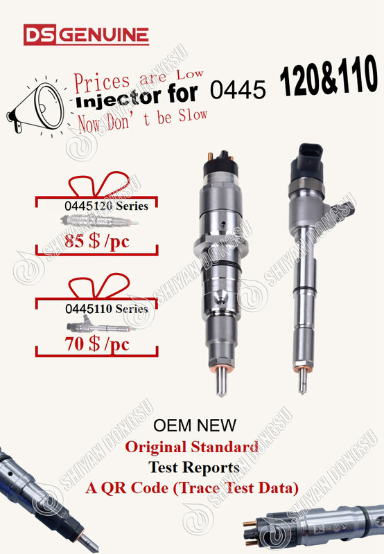 Injector comum do motor diesel do trilho, 0445120084, Novo