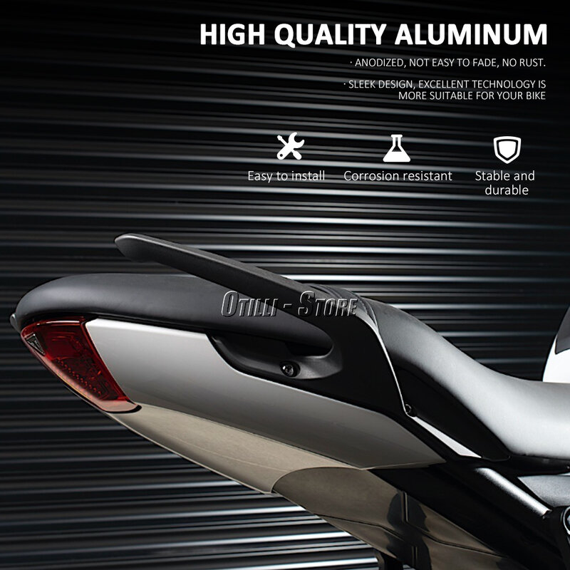 アルミニウム製のオートバイのシート,自転車の後部座席ハンドル,学生用のアームレスト660 2021 2022 2023,新しい
