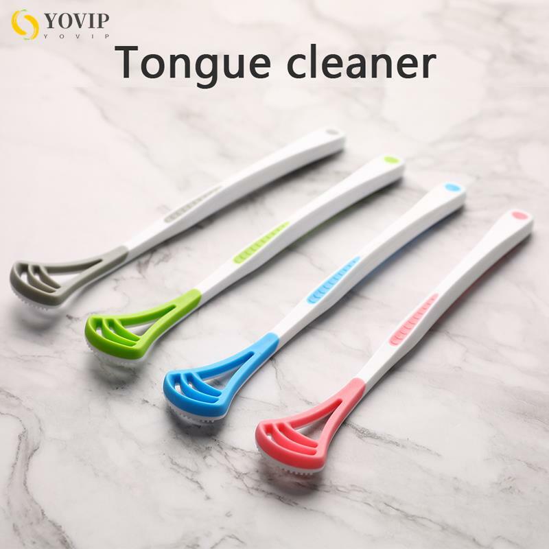 1Pcs Tongue Scraper Non-slip Handle Tongue Brush Oral Hygiene Dental Care Cleaner For Teenager And Adult