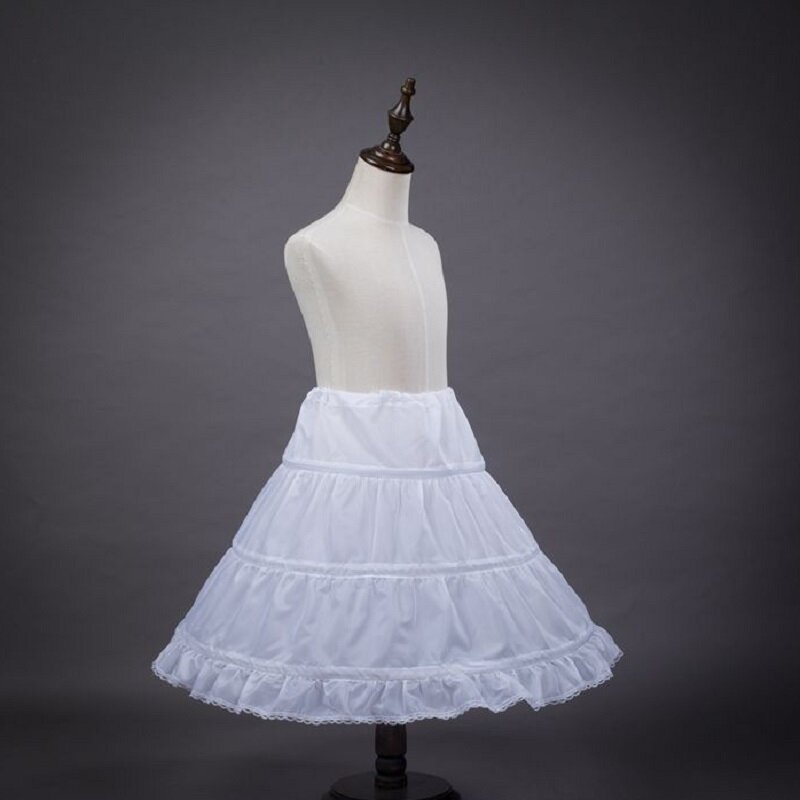 تنورة الأميرة للأطفال ، فستان زفاف بيتيكوات ، كرينولين ، إناغوا ، يشم ، ارتفاع 57 ، حلقة فولاذية 3