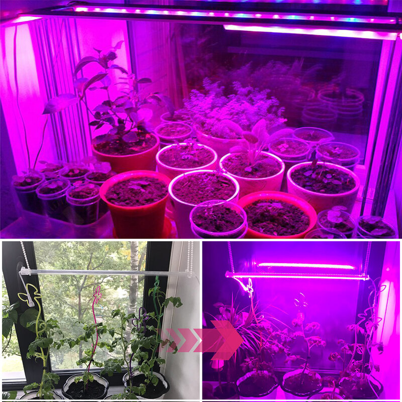 Lampe horticole de croissance LED, 110/220V, 12W, 90 gible, éclairage pour tente, serre, semis, plantes