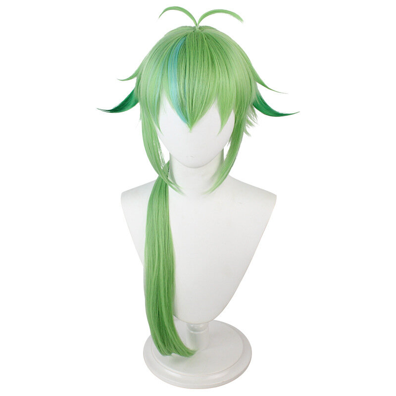 Green Wigs Adult Anime Cosplay Periwig Game Role Cos Simulate Hair Lolita Costume Headwear Halloween Props Carnival Accessories
