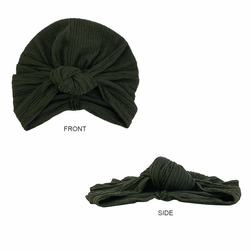 Turbante de estilo bohemio para mujer, turbante con nudo para envolver la cabeza, accesorios para el cabello para mujer, sombrero indio para quimio