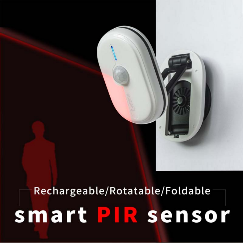 Sensor infrarrojo inteligente para seguridad de personas, dispositivo de detección de movimiento PIR, plegable, giratorio, recargable, aplicación Tuya Smart Life, Zigbee