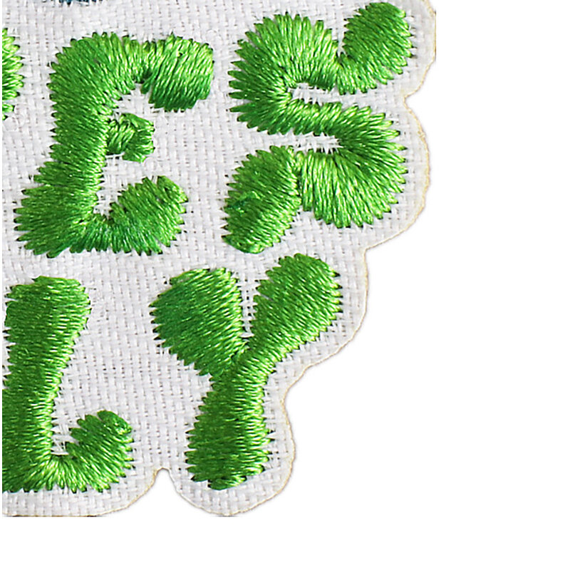 Hot DIY Embroidery Patch Good Vibes Only Heat-adhesive Fast Iron On Sticker Positive Energy Clothing Badge