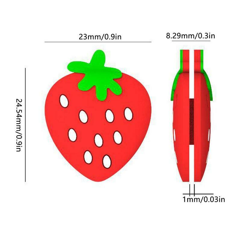 Tennis Racket Shock Absorbers Vibration Dampeners Durable Anti-vibration Silicone Cartoon Strawberry Tennis Accessories