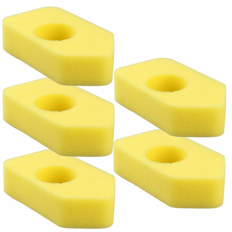 Filtros de aire amarillos para cortacésped Briggs Stratton 698369, 5088D, 5088H, 5086K, 4216, 5099, 5 unidades