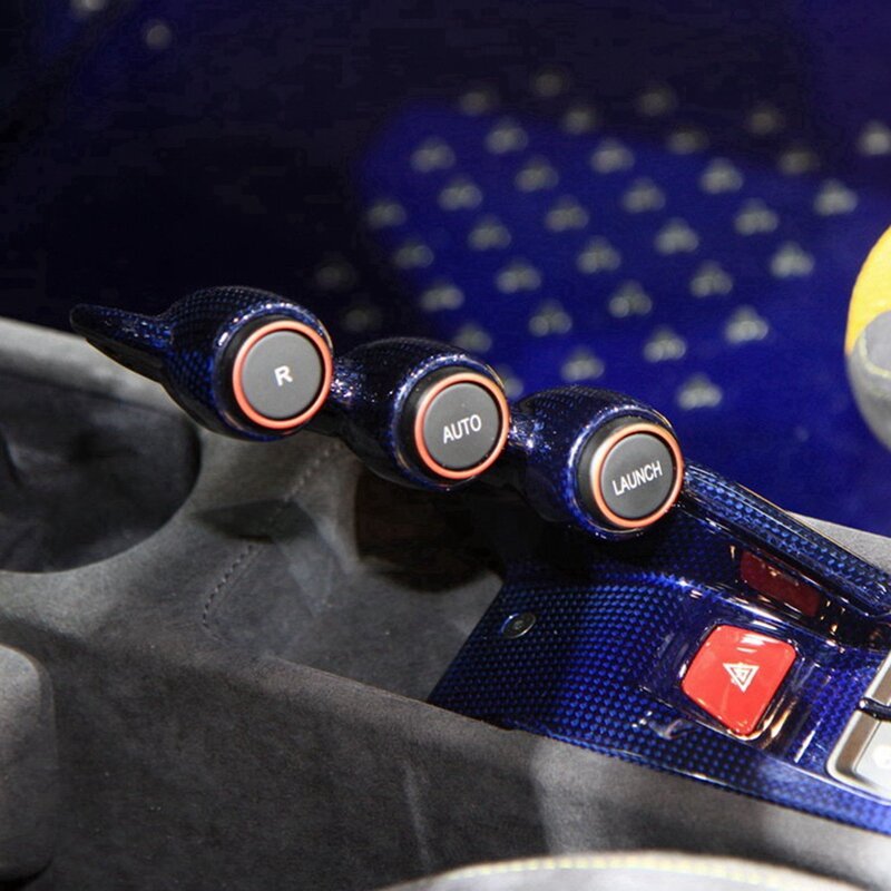 Car Transmission Control Panel Dash Cap 82745000 For Ferrari 458 F12 Berlinetta 2011-2017"LAUNCH" Gear Button Trim Cover