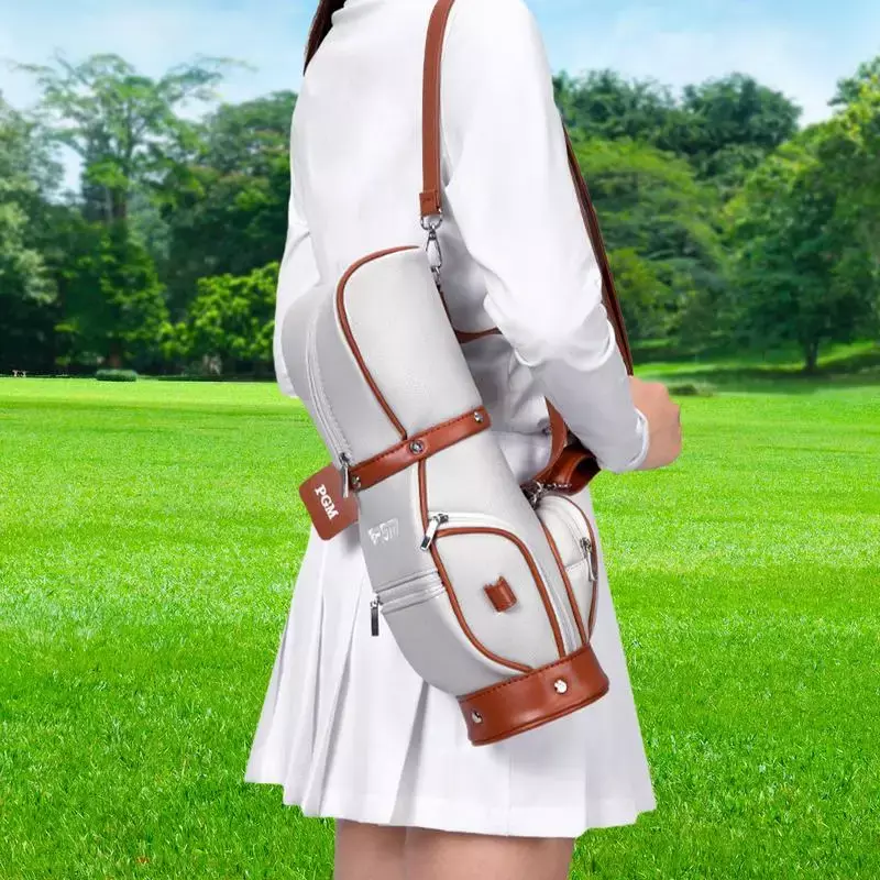 Pack de Mini Golfe Crossbody Portátil Feminina, Sacos de Bola Pequenos, Leve, Microfibra, Multi-Funcional, Armazenamento