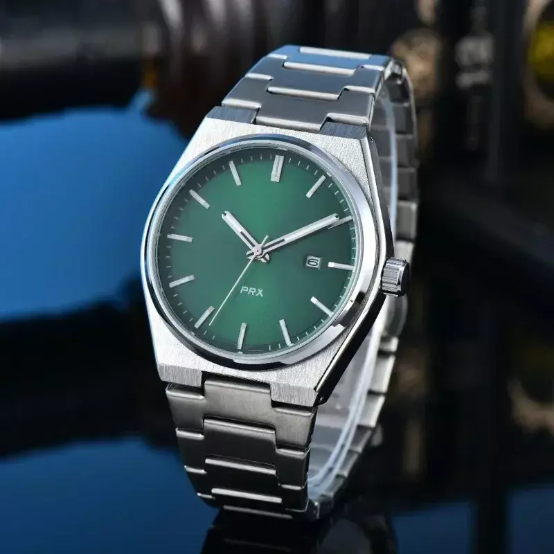 メンズクォーツ時計,高級ブランド,高品質,ビジネス腕時計,自動日付ダイヤル,prx