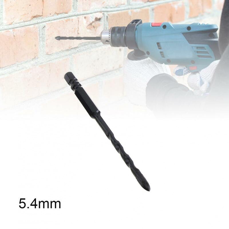 5mm Steel Material Masonry Drill Bit 1/4-Inch Hex Shank Tile and Glass Tile Drill Bit for Ceramic Tile Concrete Brick Wall