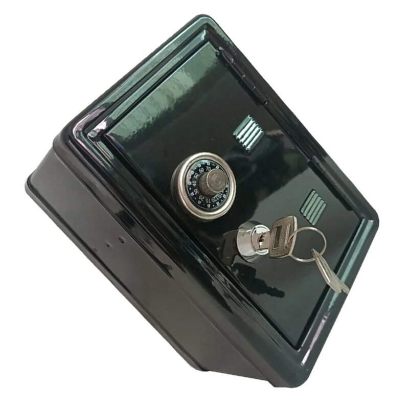 Salvadanaio cassaforte cassetta di sicurezza Mini formato cassetta di sicurezza salvadanaio in ferro creativo piccola cassa in metallo cambio portatile