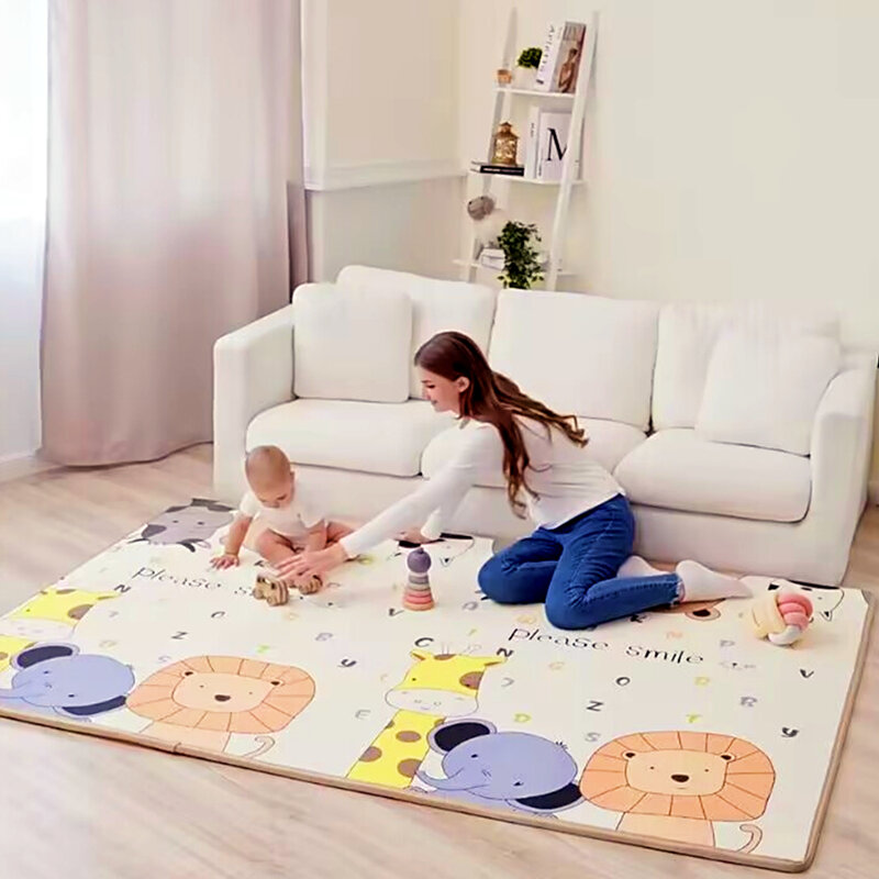 Alfombrillas de juego para gatear para bebé, alfombra gruesa de seguridad para niños, EPE, nuevo estilo, 2024