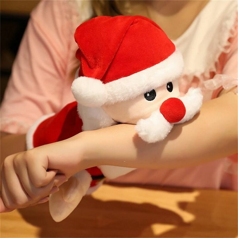 Marionnettes de Noël à tête d'animal pour enfants, jouet à main, poupées à doigts, père Noël, wapiti, cadeau