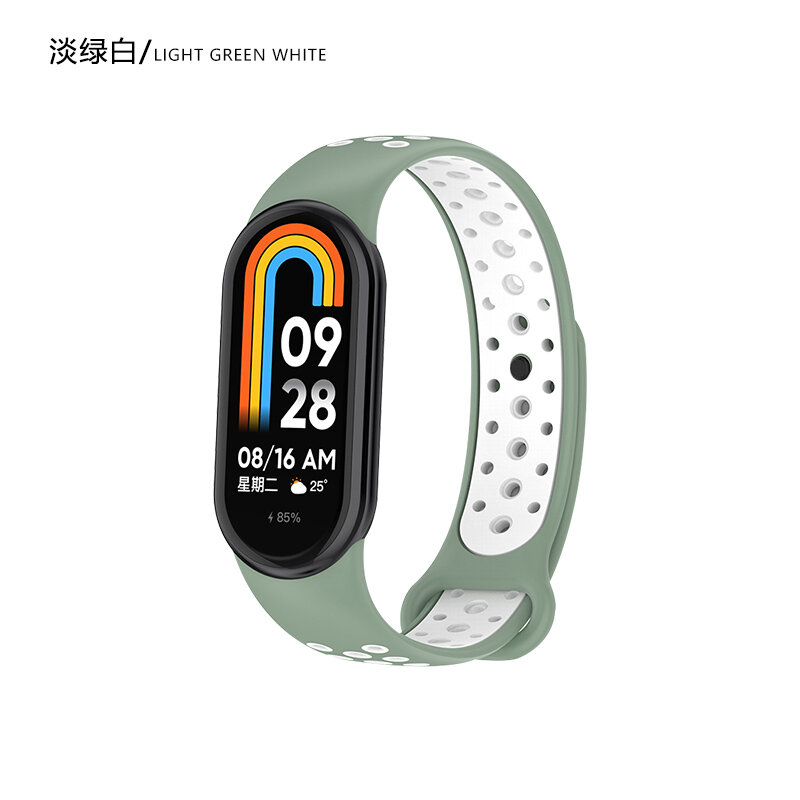 Bracelet en silicone doux et confortable pour Xiaomi Mi Band 8, bracelet de remplacement pour montre intelligente, bracelet de sport, accessoire Correa