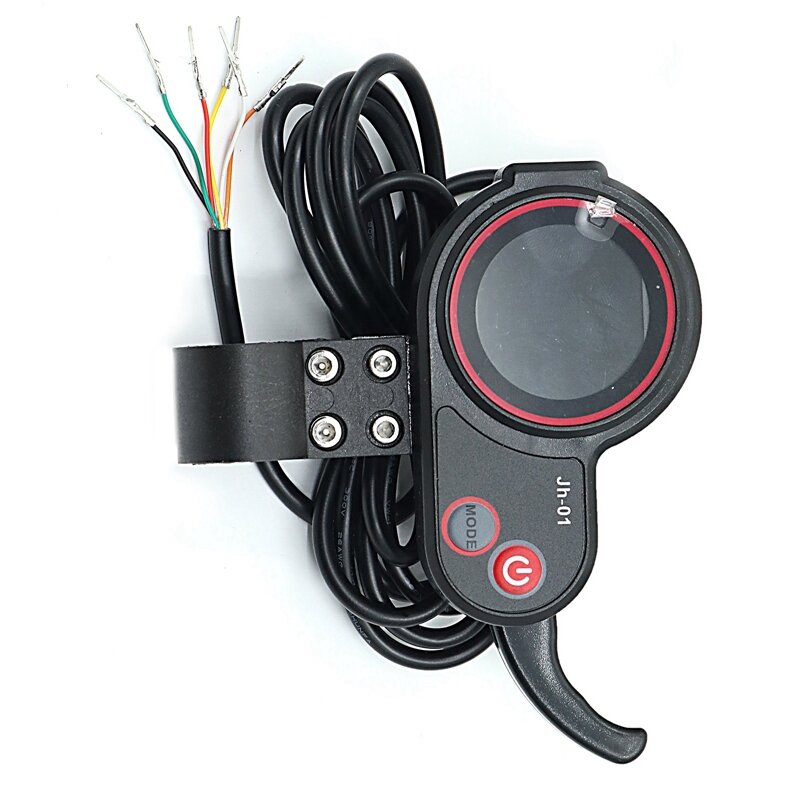 가속기가 있는 LED 디스플레이, 속도 및 주행 거리 표시, 전기 스쿠터 JH-01 장기 측정기, 36 V, 48V, 블랙, 1 개