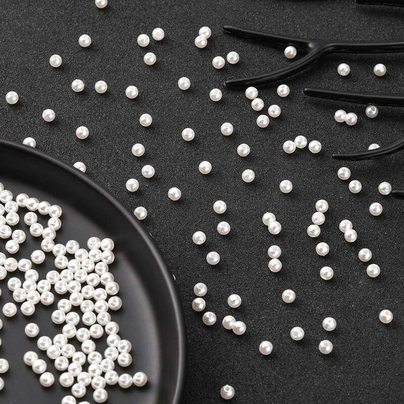 Perles acryliques blanches crémeuses, perles d'espacement pour boucles d'oreilles, bracelets et colliers, accessoires de bijoux exécutifs, 1 filtre, 216.239.