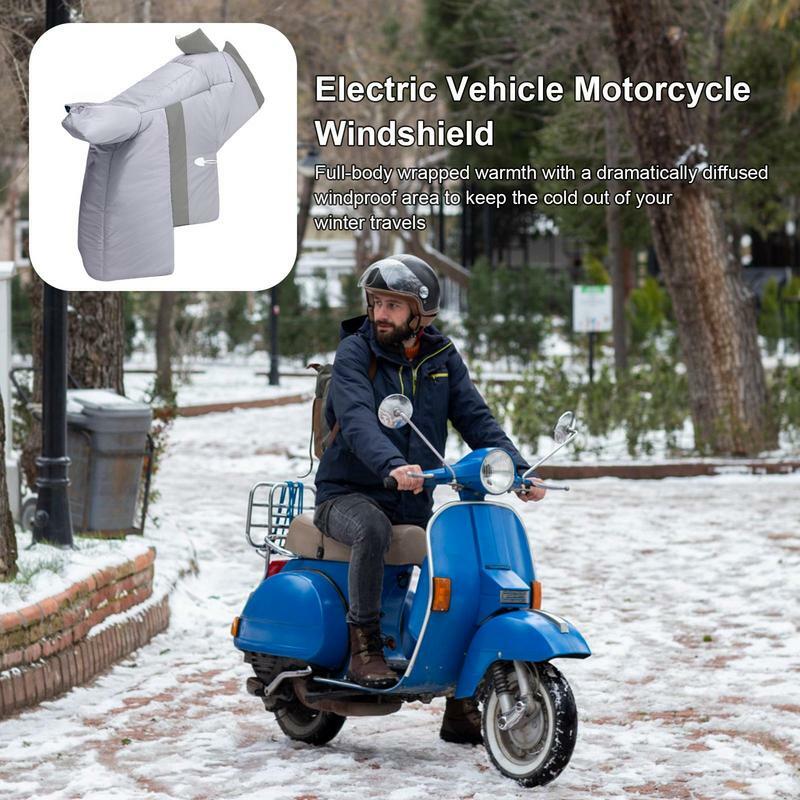Delantales cálidos con cordones para motocicleta, protector de viento para motocicleta, cubierta para Scooter electrónico, para ir de compras diarias