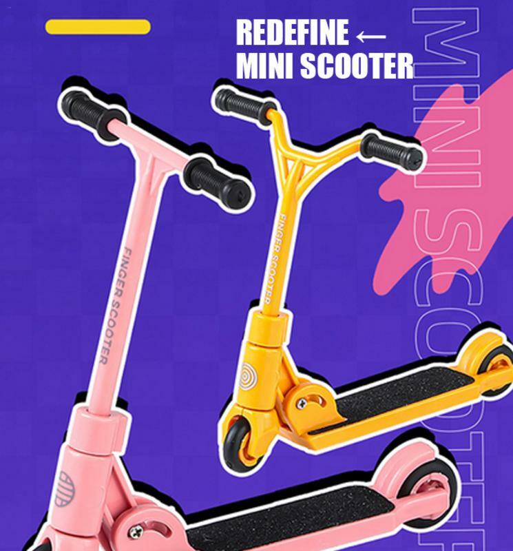 Mini Scooter Dedo com Rodas Elásticas para Crianças, Brinquedo De Descompressão, Modelo De Scooter De Dedo, Skate, Esportes, Presente De Aniversário
