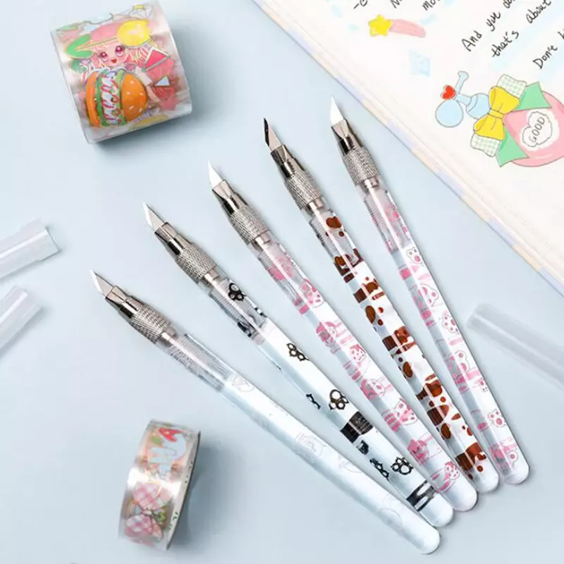 Kawaii Cat Paw Utility Knife, Portable Pen Knife, Box, Envelope Opener, DIY Scrapbooking Stickers Paper Cutter, Handmade Cutting Tool