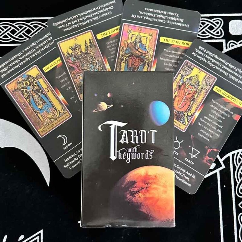 10.3*6cm Beginners Learning Planet Waite Tarot Card Games 78 pcs cards
