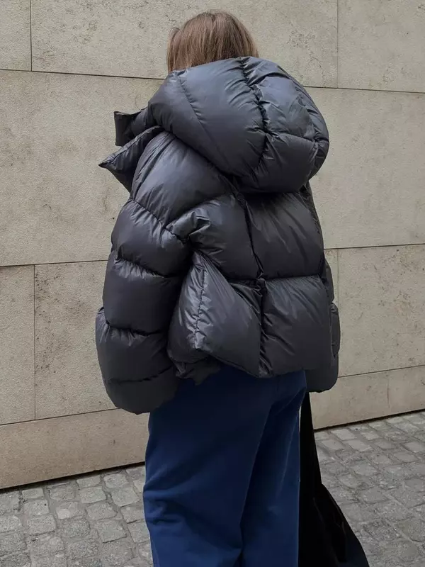 TARUXY-Parkas gruesas de manga larga para mujer, abrigo cálido de moda urbana, chaqueta acolchada de algodón, otoño e invierno, 2023