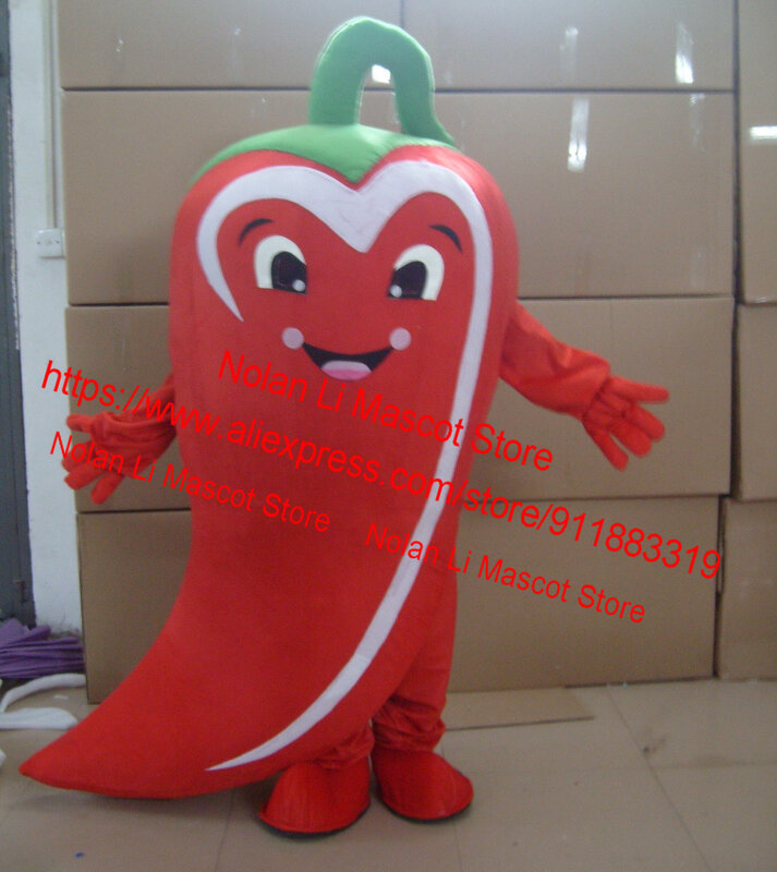 New Customized EVA Material Pepper Mascot Costume Vegetable Cartoon Character Cosplay Advertising Adult Size Birthday Gift 580