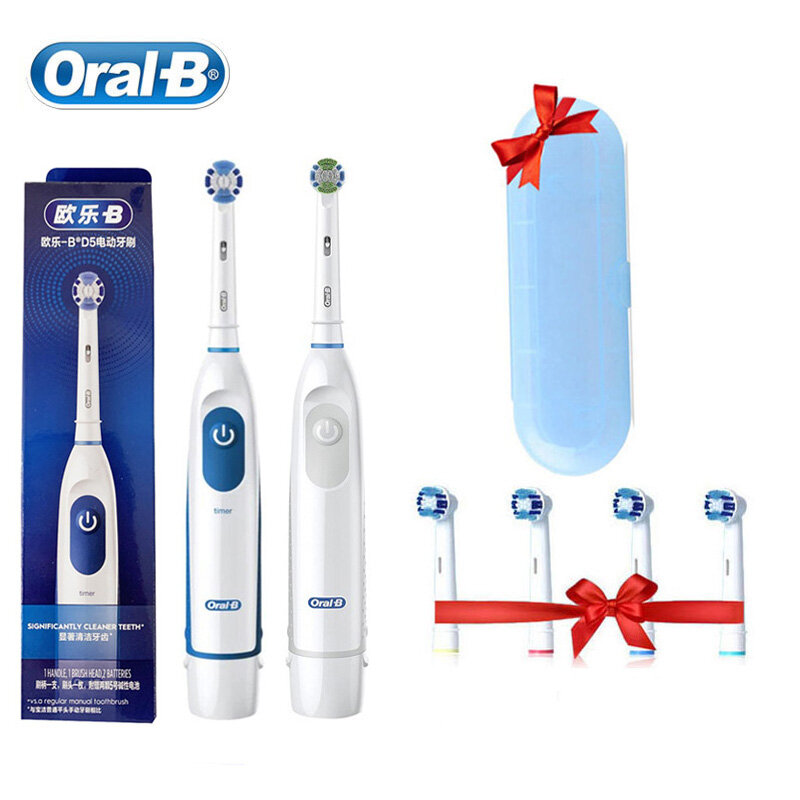 Oral B электрическая звуковая зубная щетка для взрослых Pro-Health Dental Precision Clean Soft Brush роторная, на батарее зубная щетка DB4010/4510
