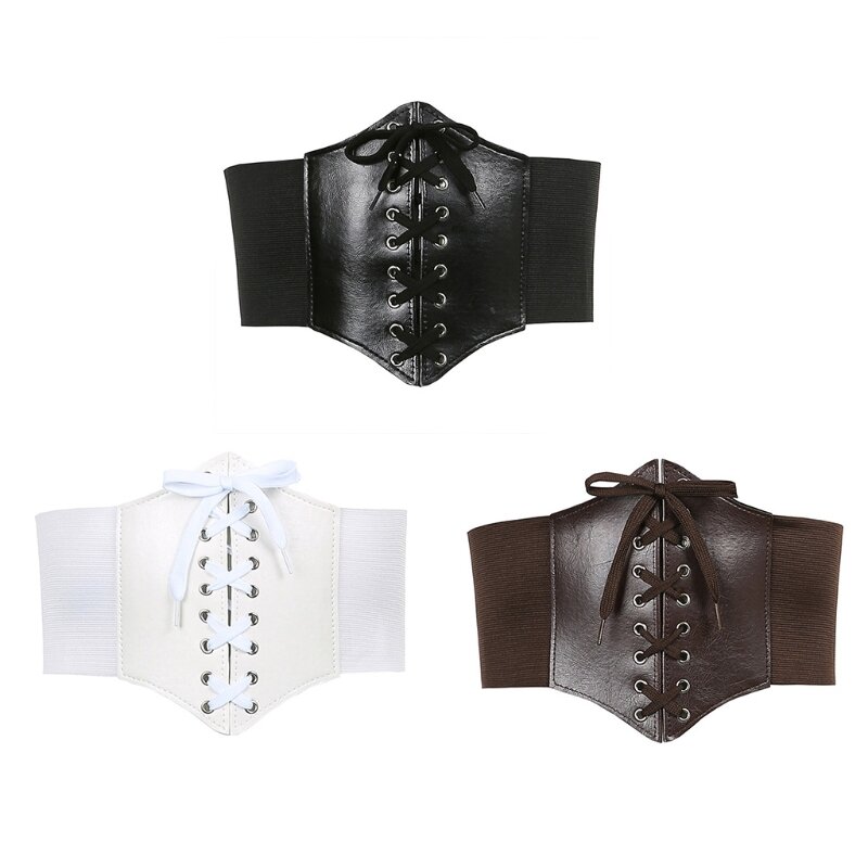 Punk Push Up corsetto nero bianco corsetto Goth corsetti vita Harajuku clip di vita per abiti vita Vintage Shaper R7RF