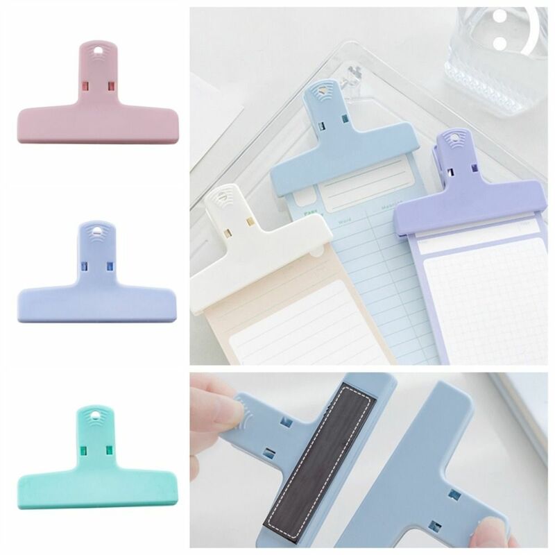 Macaron Color Magnetic Paper Clamp Journaling Hand Account Memo Paper Folder Scrapbooking Note Organizer lavagna