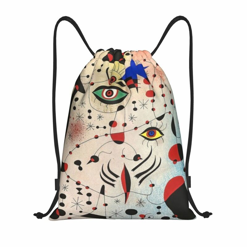 Custom Ciphers And Constellations In Love With A Woman Drawstring Bags Joan Miro Abstract Art Sports Gym Storage Backpack